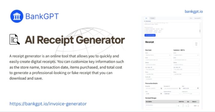 BankGPT - AI Receipt Generator