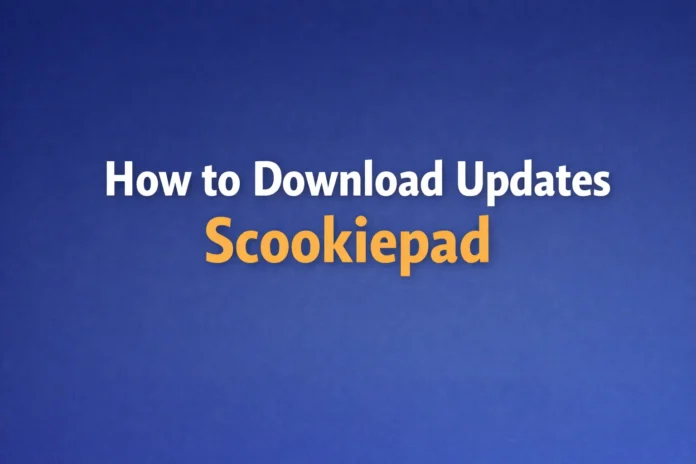 How to Download Updates Scookiepad